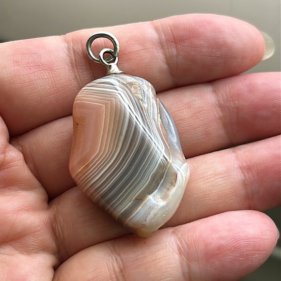 🖤Natural Agate stone pendant - Picture 1 of 8